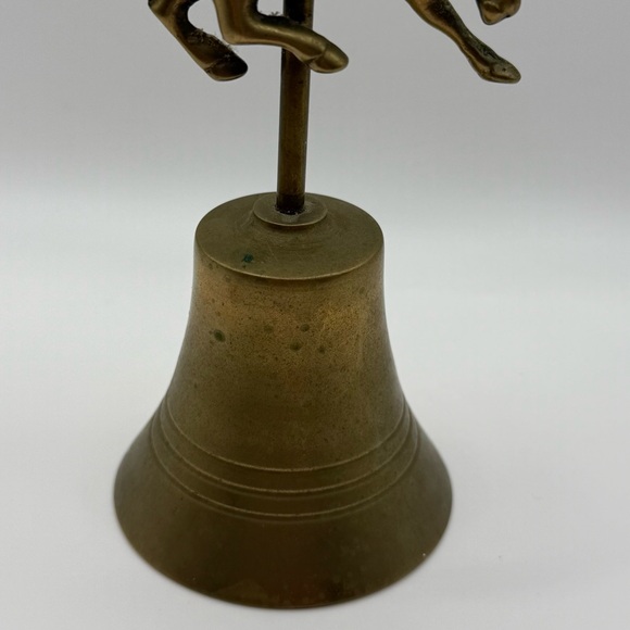 Vintage Brass Bell Carousel Horse 6” for Nursery - Picture 3 of 9